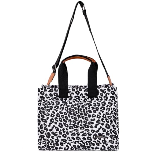 CRGANGZY Damen-Einkaufstasche, mehrere Taschen, schicke Hobo-Tasche for Outdoor-Reisen (Leopardenmuster) von CRGANGZY