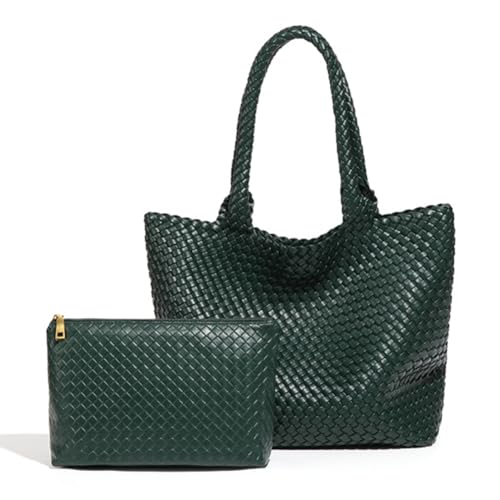 CRGANGZY Damen-Freizeithandtasche, stilvolle PU-Einkaufstasche, Retro-Klassiker-Geldbörse, modische, lässige Einkaufstasche, Arbeitstasche, Umhängetasche for den täglichen Gebrauch im Büro, von CRGANGZY