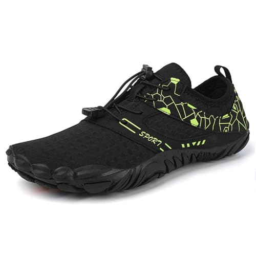 CRGANGZY Wasserschuhe for Männer und Frauen, schnell trocknende Barfußschuhe, atmungsaktive Outdoor-Sportschuhe zum Wandern, Tauchen, Bootfahren, Wassersport im Freien (39 grün) von CRGANGZY