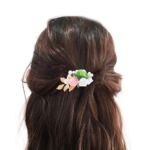 CRILSTYLEO Blumenkamm Für Damen Hochzeit Blumenperlen Haarspange Seitenkamm Braut-haarkamm Accessoire Mit Seitenkamm CRILSTYLEO Blumenkamm Für Damen Hochzeit Blumenperlen Haarspange Seitenkamm Braut-haarkamm Accessoire Mit Seitenkamm von CRILSTYLEO