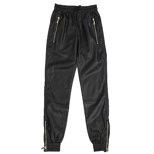 CRITOR Herren Leder Cargo Jogger Faux Leder Schwarz Bikerhose Streetwear wasserdichte PU -Tech -Wear -Hose CRITOR Herren Leder Cargo Jogger Faux Leder Schwarz Bikerhose Streetwear wasserdichte PU -Tech -Wear -Hose von CRITOR