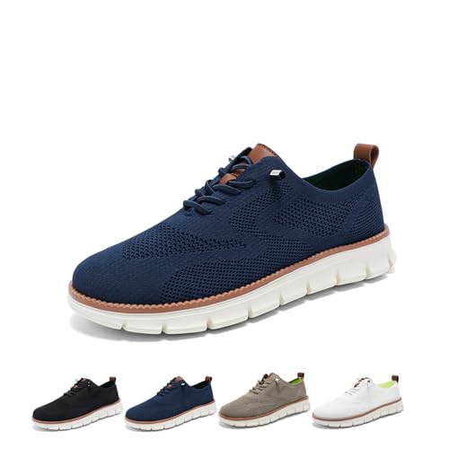 CRTZHA Wearbreeze Schuhe Herren Urban, Urban Ultra Bequeme Schuhe, Herren-Bootsschuhe zum Hineinschlüpfen mit Fußgewölbeunterstützung (40,Dark Blue) von CRTZHA