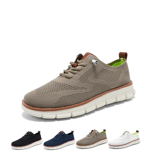 CRTZHA Wearbreeze Schuhe Herren Urban, Urban Ultra Bequeme Schuhe, Herren-Bootsschuhe zum Hineinschlüpfen mit Fußgewölbeunterstützung (40,Khaki) von CRTZHA