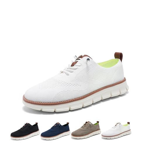 CRTZHA Wearbreeze Schuhe Herren Urban, Urban Ultra Bequeme Schuhe, Herren-Bootsschuhe zum Hineinschlüpfen mit Fußgewölbeunterstützung (40,White) von CRTZHA