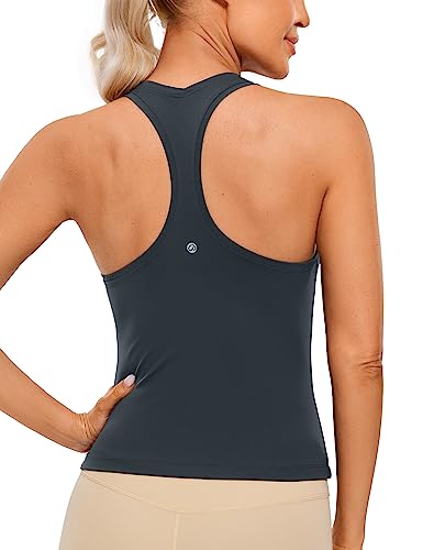 CRZ YOGA Butterluxe Damen Gym Ärmelloses Shirt Sommer Yoga Tank Top Racerback Lang Sport Tops Fitness Blickdichte Oberteile Echte Marine 36 CRZ YOGA Butterluxe Damen Gym Ärmelloses Shirt Sommer Yoga Tank Top Racerback Lang Sport Tops Fitness Blickdichte Oberteile Echte Marine 36 von CRZ YOGA