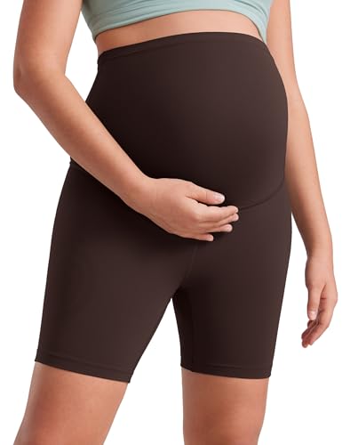CRZ YOGA Damen Butterluxe Kurze Umstandsleggings Schwangerschaft Shorts Umstandsshorts Umstandshose Yoga Leggings - 15cm Heißes Fudge-Brown 40 CRZ YOGA Damen Butterluxe Kurze Umstandsleggings Schwangerschaft Shorts Umstandsshorts Umstandshose Yoga Leggings - 15cm Heißes Fudge-Brown 40 von CRZ YOGA