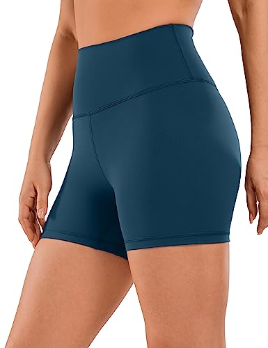 CRZ YOGA Naked Feeling Damen Radlerhose Blickdicht Hohe Taille Kurze Sporthose Yoga Sommer Shorts für Gym Sport - 10cm FRANZÖSISCHE Marine 36 CRZ YOGA Naked Feeling Damen Radlerhose Blickdicht Hohe Taille Kurze Sporthose Yoga Sommer Shorts für Gym Sport - 10cm FRANZÖSISCHE Marine 36 von CRZ YOGA