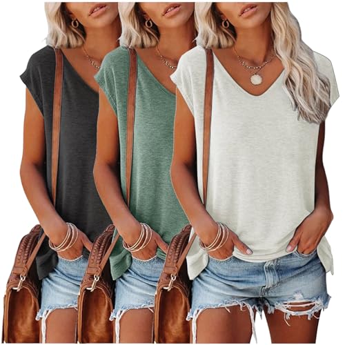 Basic top Damen Sport Oberteile Damen Sommer Oberteile Damen Oversize Shirt Damen Tshirt Damen Set Tops für Damen Shirt Damen elegant langes Tshirt Damen von CSKJ