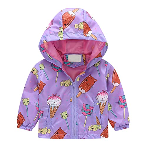 CSWH gutschein amazon Unisex Kinder Jacke mit Kapuze Jungen/Mädchen Regenjacke Kinder Dünne Leichte Sommerjacke Softshelljacke übergangsjacke Regenmantel Regenbekleidung für Outdoor von CSWH