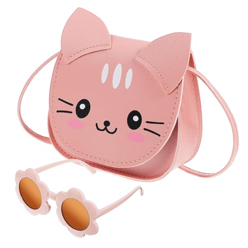 CTIRCHIU 1Satz Kätzchen Umhängetasche mit Blumensonnenbrille für Süße Geldbörse im Katzen Design für Teenager Leicht Praktisch CTIRCHIU 1Satz Kätzchen Umhängetasche mit Blumensonnenbrille für Süße Geldbörse im Katzen Design für Teenager Leicht Praktisch von CTIRCHIU