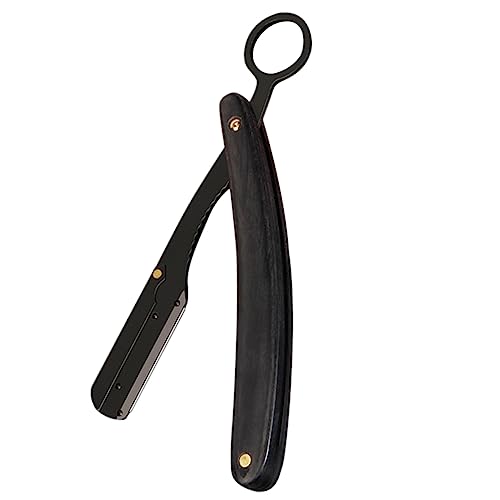 CTIRCHIU Faltbares Rasiermesser aus mit Holzgriff Vintage Friseursalon Rasierer für Bart und Haarschneidearbeiten Manuelle Anwendung Klinge für Profis CTIRCHIU Faltbares Rasiermesser aus mit Holzgriff Vintage Friseursalon Rasierer für Bart und Haarschneidearbeiten Manuelle Anwendung Klinge für Profis von CTIRCHIU