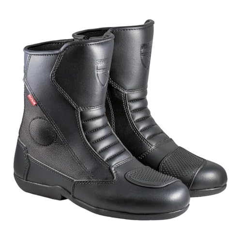 Curve Magnes WP Schwarz Motorradstiefel für Damen und Herren, Mikrofaser, urbane Verwendung, Knöchel- und Fersenschutz, reflektierende Details, Reißverschluss, rutschfeste Sohle, 38 EU Curve Magnes WP Schwarz Motorradstiefel für Damen und Herren, Mikrofaser, urbane Verwendung, Knöchel- und Fersenschutz, reflektierende Details, Reißverschluss, rutschfeste Sohle, 38 EU von CURVE