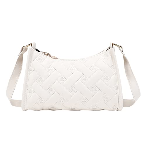 CUTeFiorino Ärmellose Weste Mit Vielen Taschen Damen Umhängetasche Love Bestickte Achseltasche Frühling und Sommer Neues Muster Personalisierte Praktische Handytasche zum Wechseln (White, One Size) von CUTeFiorino