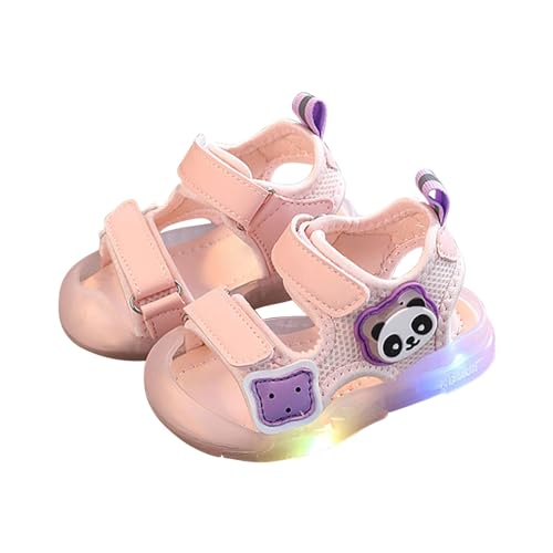 CUTeFiorino Badeschuhe Baby Kinderschuhe mit Leuchtschuhen -Leucht-Sportschuhe Freizeitschuhe Atmungsaktive Baby-Kinderschuhe Sandalen 38 (Pink, 12-18 Months) von CUTeFiorino