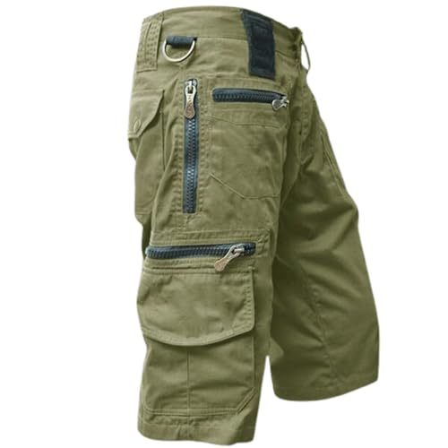 CUTeFiorino Cargohose Herren Kurz, Cargoshorts Sommer Kurze 3/4 Hosen Sport Knielang Hosen Stretch Baumwolle Freizeithose Mit Zipper Taschen Latzhose Camouflage Beige Chino Hose S-5XL CUTeFiorino Cargohose Herren Kurz, Cargoshorts Sommer Kurze 3/4 Hosen Sport Knielang Hosen Stretch Baumwolle Freizeithose Mit Zipper Taschen Latzhose Camouflage Beige Chino Hose S-5XL von CUTeFiorino