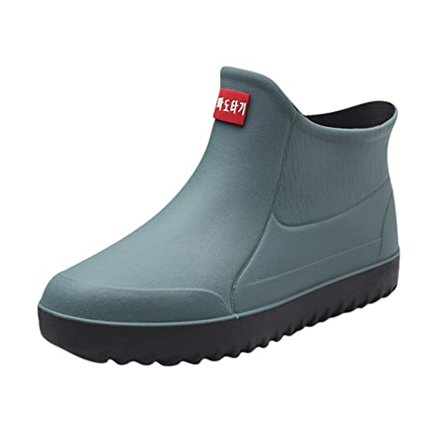 CUTeFiorino Damenschuhe Keilabsatz 37 Kleinkind-Regenstiefel für Mädchen -Regenschuhe Leichte und wasserdichte Baby-Regenstiefel mit einfachem Anziehen Hohe Schuhe Damen Schwarz Mit Absatz (Green, 40) von CUTeFiorino