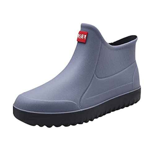 CUTeFiorino Damenschuhe Keilabsatz 37 Kleinkind-Regenstiefel für Mädchen -Regenschuhe Leichte und wasserdichte Baby-Regenstiefel mit einfachem Anziehen Hohe Schuhe Damen Schwarz Mit Absatz (Grey, 40) von CUTeFiorino