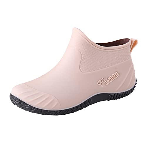 CUTeFiorino Damenschuhe Schwarz Boots Mode Regen Schuhe Outdoor Wasserdichte Damen Garten Stiefel Schuhe Frauen Stile Damen Schuhe Sommer Sandalen (Khaki, 37) von CUTeFiorino