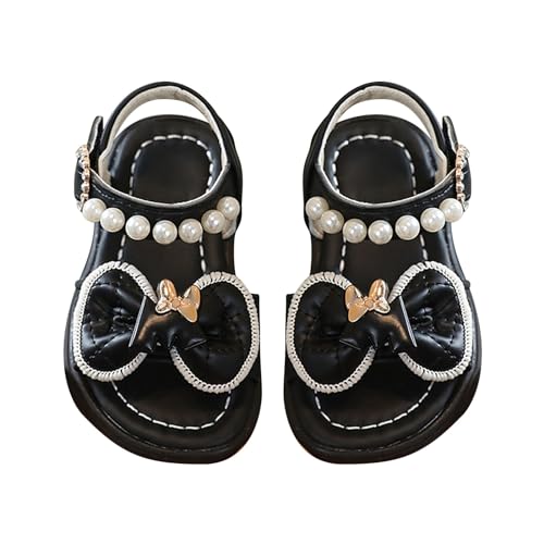 CUTeFiorino Eva Kinder Mädchen Sandalen Sommer für Kinder tragen Strandschuhe Perle weiche Sohle Kinder Schuhe Sommer Sandalen (Black, 22 Infant) von CUTeFiorino