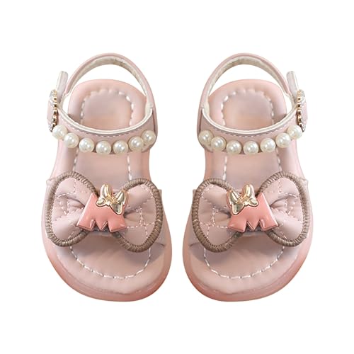 CUTeFiorino Eva Kinder Mädchen Sandalen Sommer für Kinder tragen Strandschuhe Perle weiche Sohle Kinder Schuhe Sommer Sandalen (Red, 23.5 Infant) von CUTeFiorino