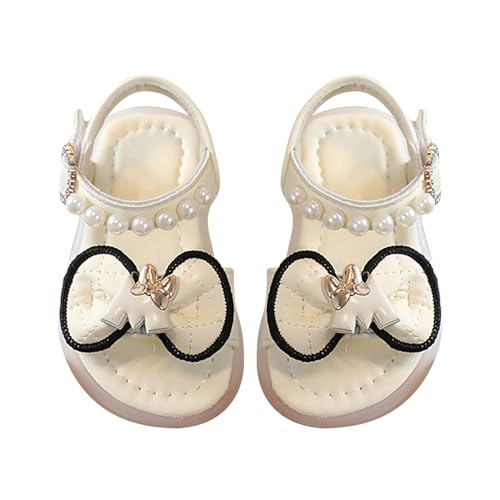CUTeFiorino Eva Kinder Mädchen Sandalen Sommer für Kinder tragen Strandschuhe Perle weiche Sohle Kinder Schuhe Sommer Sandalen (White, 23 Infant) von CUTeFiorino