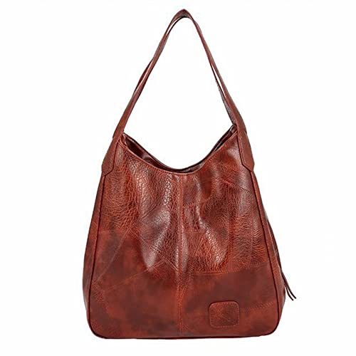 CUTeFiorino Handtaschen Aufbewahrung 8 Taschen Multifunktionale Fashion-Handtasche für Frauen weiche Umhängetasche Kleid Mit Taschen Damen Elegant (Brown, One Size) von CUTeFiorino