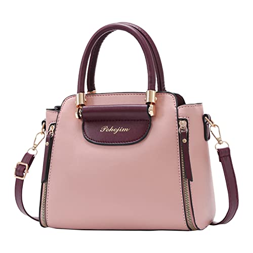 CUTeFiorino Handy Umhängetaschen Handtasche Damen Tasche Vielseitige Umhängetasche aus PU- Einzelschultertasche Umhängetaschen Damen Klein Günstig (Pink, One Size) von CUTeFiorino