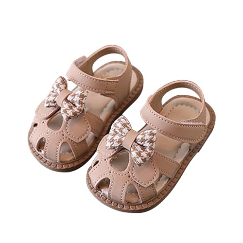 CUTeFiorino Hausschuhe Kinder Junge Weiche Unterseite für Kinder mit Schleifen, niedliche Schuhe, Babyschuhe Moonboots Kinder (Pink, 18-24 Months) von CUTeFiorino