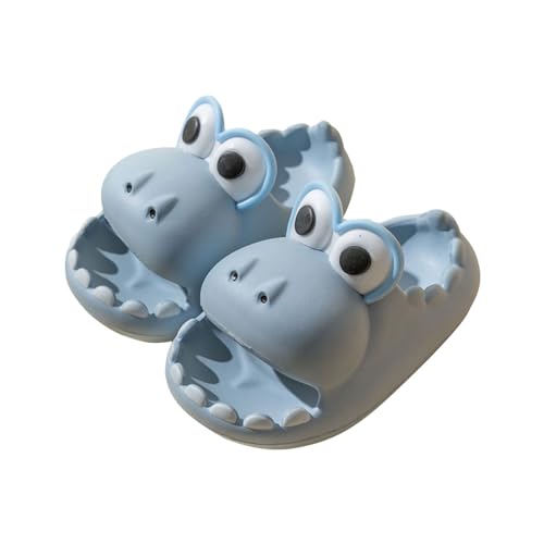 CUTeFiorino Hausschuhe Mädchen Größe 34 Kleinkind Kinder Mädchen Cartoon Niedlich Strand Wasser rutschfeste Hausschuhe Schuhe Hausschuhe Katze (Blue, 25 Toddler) von CUTeFiorino