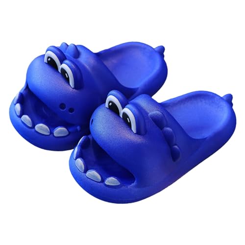 CUTeFiorino Hausschuhen Für Mädchen Flauschig Kleinkind Kinder Mädchen Cartoon Niedlich Strand Wasser rutschfeste Hausschuhe Schuhe Pantoletten Kinder 34 (Blue, 26 Toddler) von CUTeFiorino