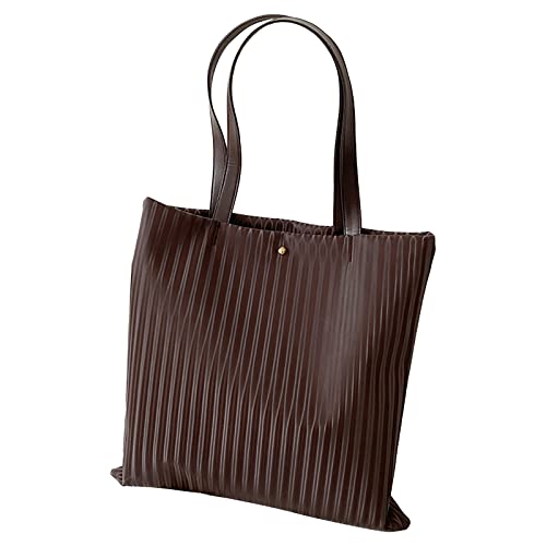 CUTeFiorino Karabinerhaken Für Taschen 2022 Frauen Newsolid Color Einfache Umhängetasche aus PU- mit großer Kapazität Lederriemen Für Taschen (Brown, One Size) von CUTeFiorino