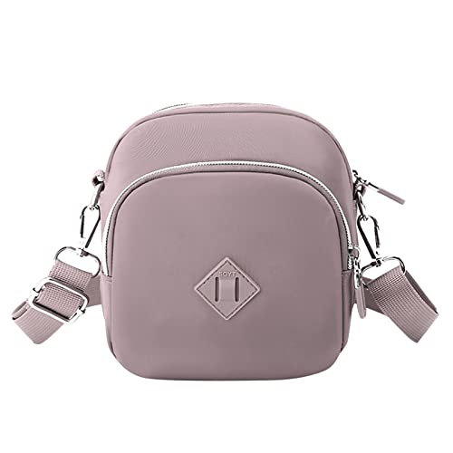 CUTeFiorino Kinderwagen Taschen Organizer Lässige Umhängetasche aus Nylon mit Blumenmuster für Damen, Umhängetasche, Messenger-Taschen, Sport-Gürteltasche Kleid Mit Taschen 46 (Grey, One Size) von CUTeFiorino