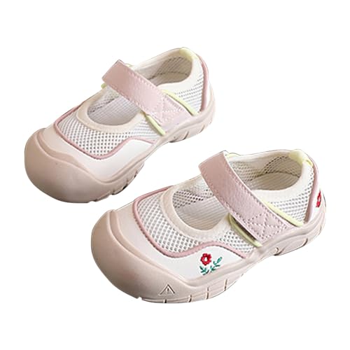 CUTeFiorino Laufschuhe Baby Junge Sandalen Kindermode und Freizeit, süße, rutschfeste Sandalen mit Blumenmuster Elefanten Sandalen (Pink, 12-18 Months) von CUTeFiorino