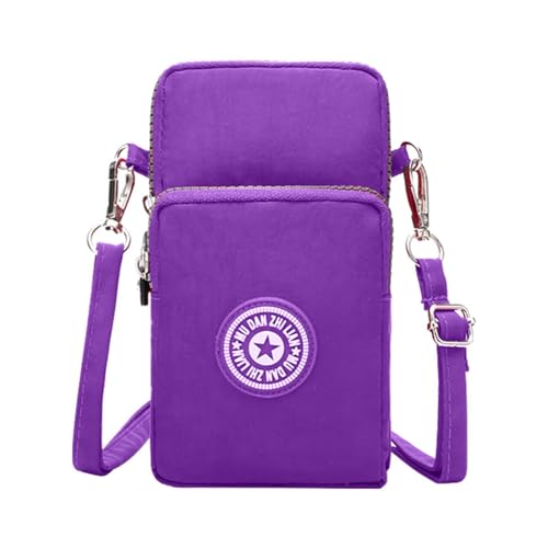 CUTeFiorino #NAME? Kleine Umhängetasche für Damen, Handytasche, Wasser-Nylon-Reißverschluss, Umhängetasche, Geldbörse, Geldbörse für Sport, Einkaufen, Reisen Kissen Mit Taschen (PP2, One Size) von CUTeFiorino