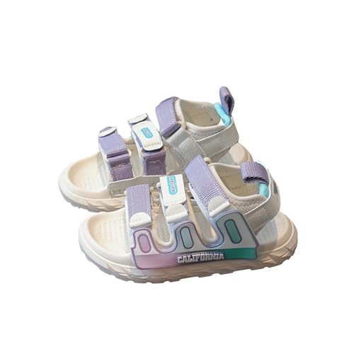 CUTeFiorino Sandalen Kleinkind Junge Sandalen für und Mädchen, Sommer, offene Zehenpartie, Sneaker, lässig, leicht, Strandschuhe Kinder Schuhe Sommer Sandalen (Purple, 28 Little Child) von CUTeFiorino