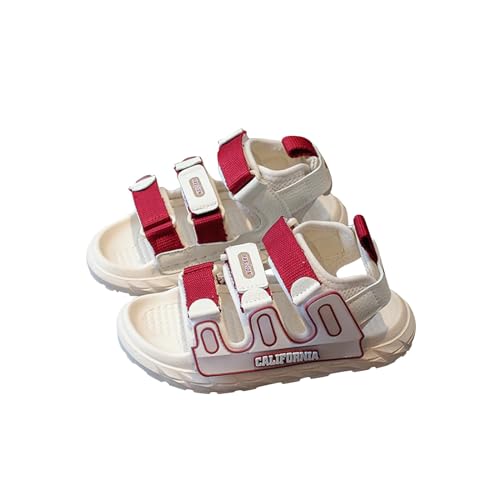 CUTeFiorino Sandalen Kleinkind Junge Sandalen für und Mädchen, Sommer, offene Zehenpartie, Sneaker, lässig, leicht, Strandschuhe Kinder Schuhe Sommer Sandalen (Red, 32 Big Kids) von CUTeFiorino