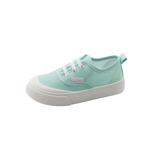 CUTeFiorino Schuhe 32 Mädchen Kinder Leinwand Schuhe Single Mesh Atmungsaktive Sommer Casual Schuhe Für Mädchen EIN Slip Auf Koreanische Version Von Kinder der Schuhe Sneaker High (Green, 10-10.5) von CUTeFiorino