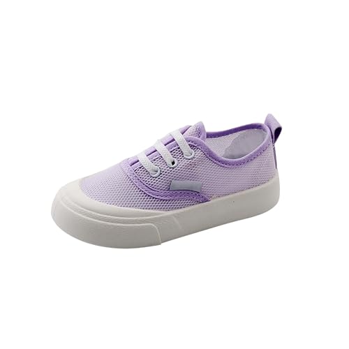 CUTeFiorino Schuhe 32 Mädchen Kinder Leinwand Schuhe Single Mesh Atmungsaktive Sommer Casual Schuhe Für Mädchen EIN Slip Auf Koreanische Version Von Kinder der Schuhe Sneaker High (Purple, 5-5.5) von CUTeFiorino