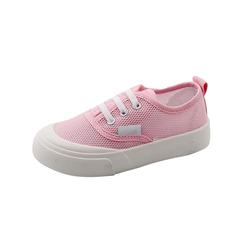 CUTeFiorino Schuhe 32 Mädchen Kinder Leinwand Schuhe Single Mesh Atmungsaktive Sommer Casual Schuhe Für Mädchen EIN Slip Auf Koreanische Version Von Kinder der Schuhe Sneaker High Mädchen (Pink, 8-9) von CUTeFiorino