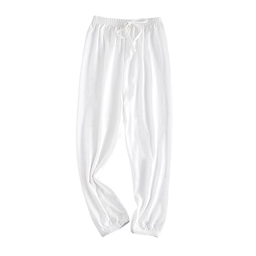 CUTeFiorino Sportkleidung Kinder Kleinkind Kinder Baby Mädchen Soild Elastische Grundlegende Harem Lange Hosen Pumphose Casual Jogger Sport Tanz Hosen Herren Klamotten (White, 5-6 Years) von CUTeFiorino