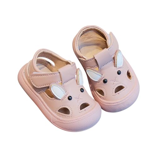 CUTeFiorino Sportschuhe Kinder Niedliche und atmungsaktive Hasenohren für und Mädchen im Frühling und Sommer, Wanderschuhe und Sandalen Hausschuhe 1 Jahr (Pink, 16) von CUTeFiorino