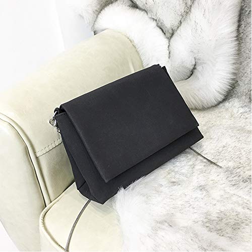 CUTeFiorino Stoff Für Taschen Nähen HASP Crossbody-Umhängetaschen für Damen Strickjacke Kurz Mit Taschen (Black, One Size) von CUTeFiorino