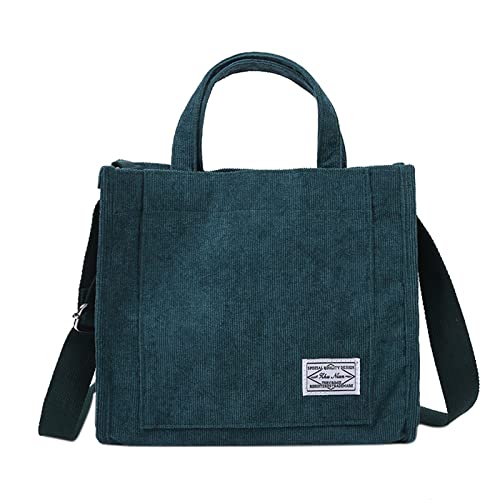 CUTeFiorino Taschen Kunstbücher Mädchen-Polyester- kleine quadratische Tasche Koreanische Art- und Weisetragbare One-Shoulder-Umhängetasche mit Kordelzug Sporthosen Damen Mit Taschen (Green, One Size) von CUTeFiorino