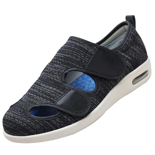 CVFOMBN Verbandschuhe Herren Extra Weit,Extra breite und leichte Schuhe für geschwollene Füße, Premium-Schuhe mit Klettverschluss.Black gray/36 CVFOMBN Verbandschuhe Herren Extra Weit,Extra breite und leichte Schuhe für geschwollene Füße, Premium-Schuhe mit Klettverschluss.Black gray/36 von CVFOMBN
