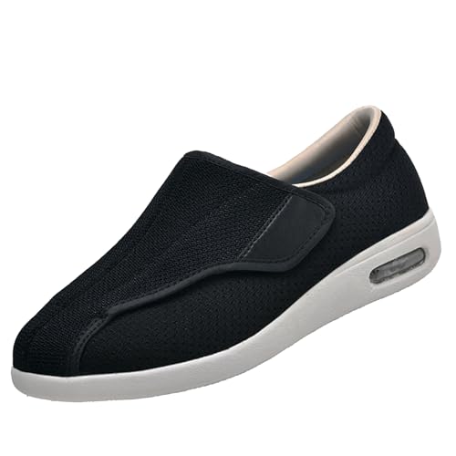 CVFOMBNBreite Gesundheitsschuhe mit Klettverschluss,Extra breite und leichte Schuhe für geschwollene Füße, Premium-Schuhe mit Klettverschlussblack,36 CVFOMBNBreite Gesundheitsschuhe mit Klettverschluss,Extra breite und leichte Schuhe für geschwollene Füße, Premium-Schuhe mit Klettverschlussblack,36 von CVFOMBN