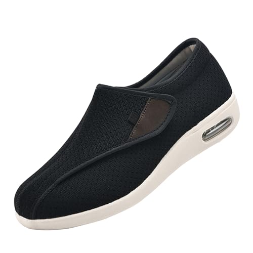 CVFOMBNBreiten Klettverschluss Gesundheitsschuhe,Orthopädischer Wanderschuh mit Fußgewölbeunterstützung und verstellbaren Riemen für geschwollene Füßeblack,36 CVFOMBNBreiten Klettverschluss Gesundheitsschuhe,Orthopädischer Wanderschuh mit Fußgewölbeunterstützung und verstellbaren Riemen für geschwollene Füßeblack,36 von CVFOMBN