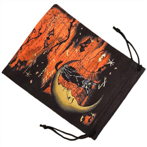 CVZQTE Wahrsagungen Tarot Karten Würfel Tasche Hochzeitstasche Tischdecke Orakel Kartenspiel Tasche Schmuckaufbewahrung Kordelzug Tarot Taschen Tarot Karten Abdeckung von CVZQTE