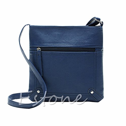 Leder Sling Schultertasche Messenger Pack Crossbody Tasche Handtasche für Frauen Mädchen Reise Casual Satchel Einkaufstasche Geschenk von CVZQTE