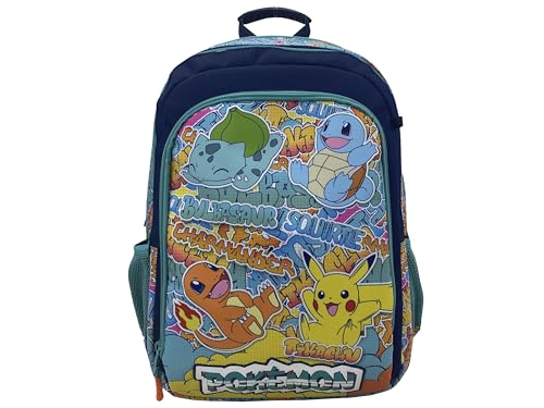 CYPBRANDS Unisex Kinder Cyp Brands-Pokémon Schulrucksack, anpassbar an Trolley, Urban Colors Rucksäcke, bunt von CYPBRANDS