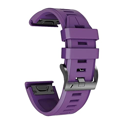 CYSUE 22 x 26 mm Schnellverschluss-Uhrenarmband aus Silikon für Garmin Fenix 7 7X 6 6X Pro 5 5X Plus 935 3HR MK2 MK1 EasyFit Smart Wirstbands, 22mm Fenix 7, Achat von CYSUE